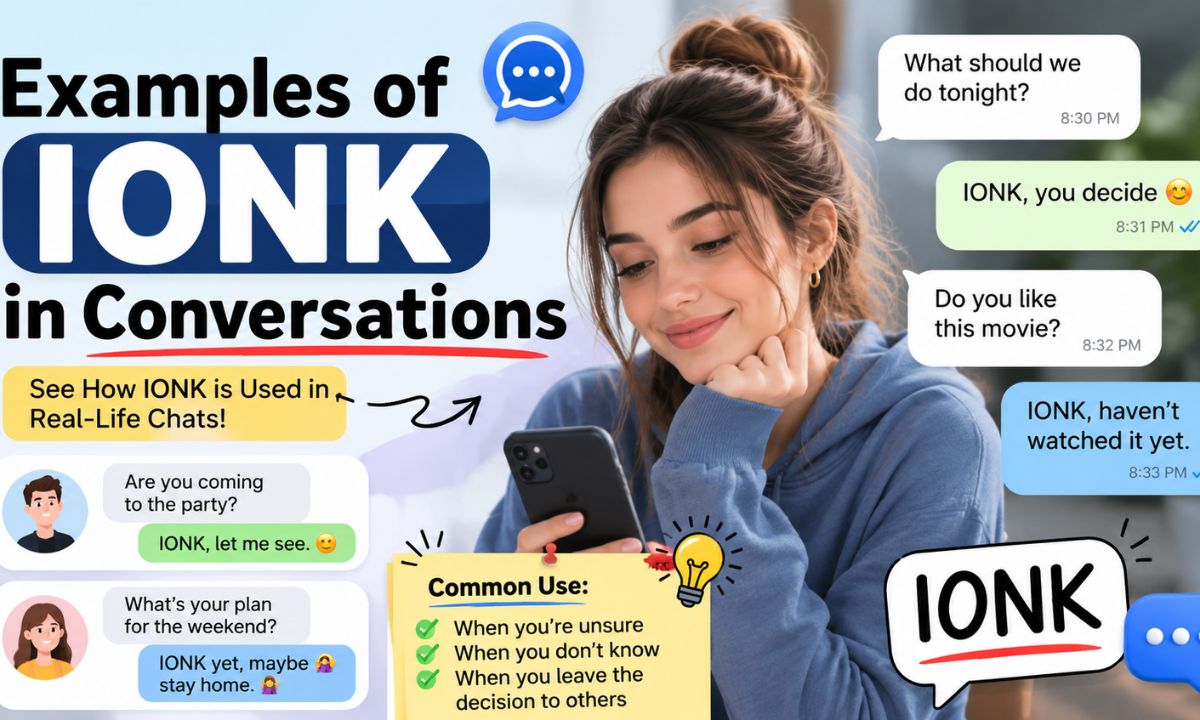 Examples of IONK in Conversations