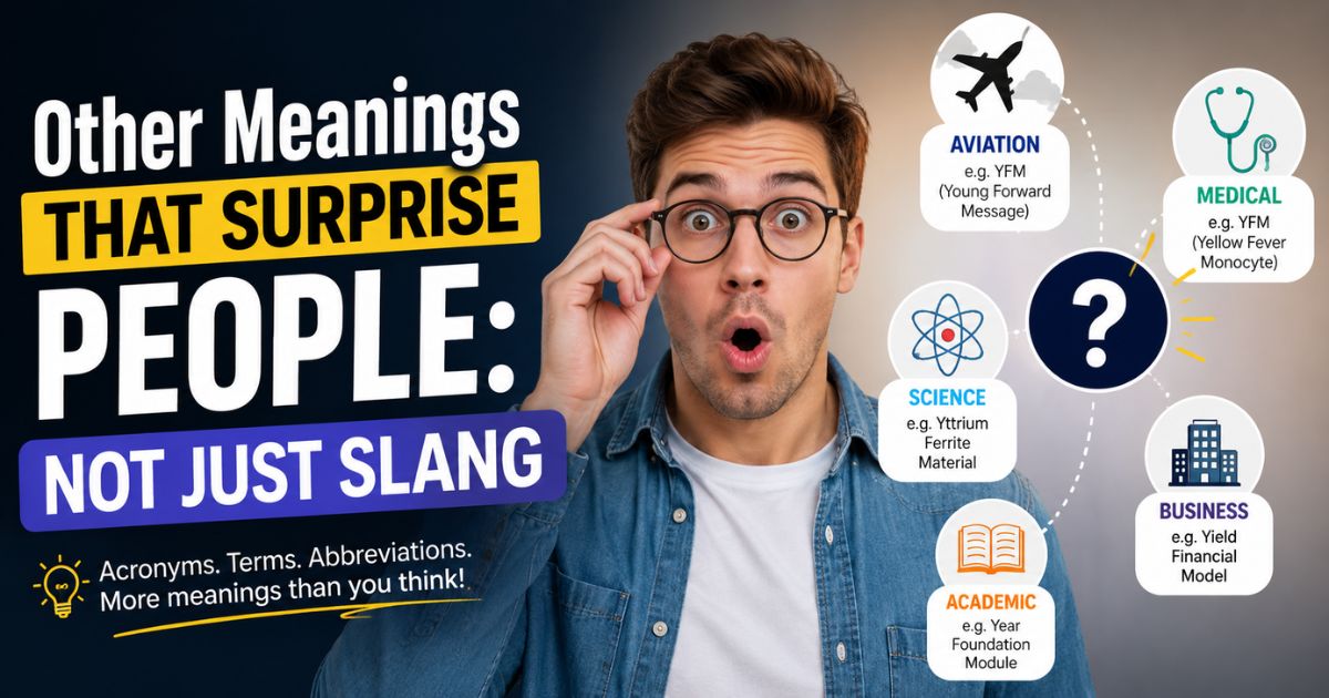 Other Meanings That Surprise People Not Just Slang