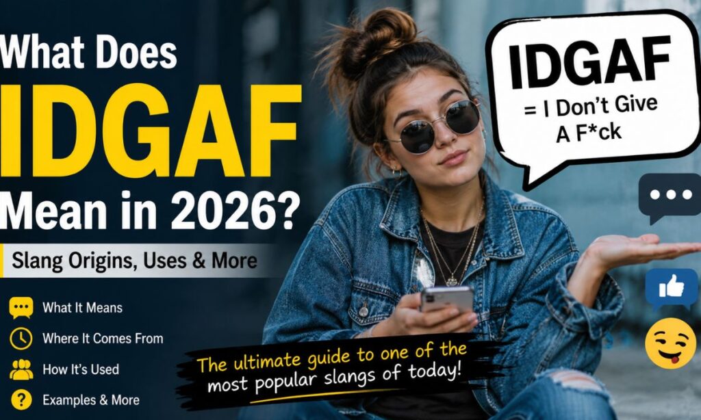 What Does IDGAF Mean in 2026 Slang Origins, Uses & More