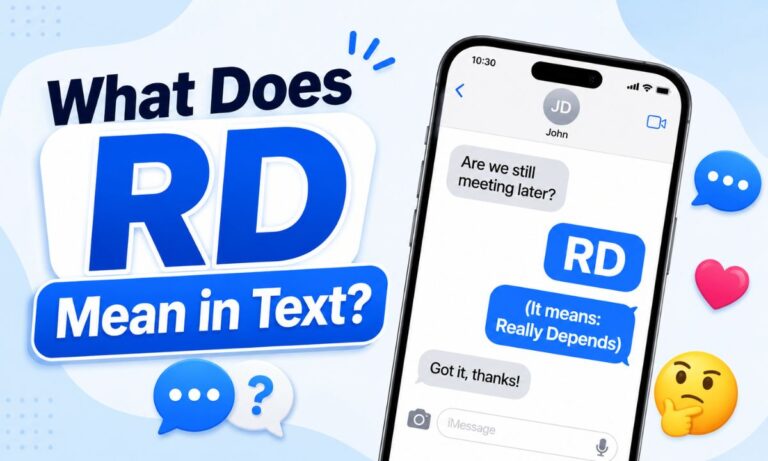 What Does RD Mean in Text
