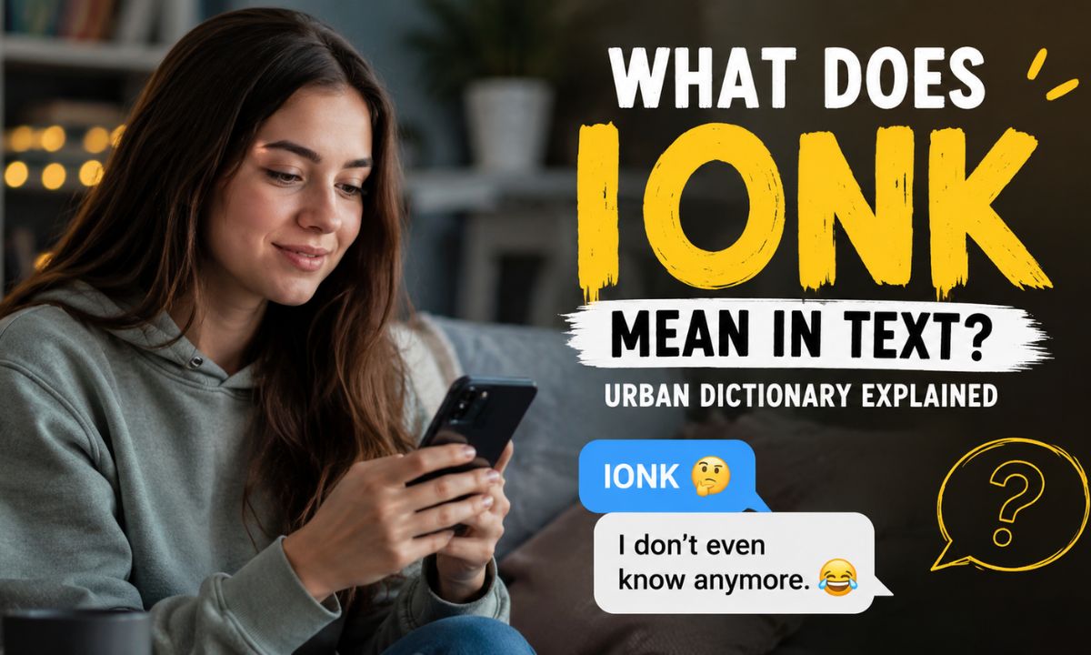 What does ionk mean in text urban dictionary