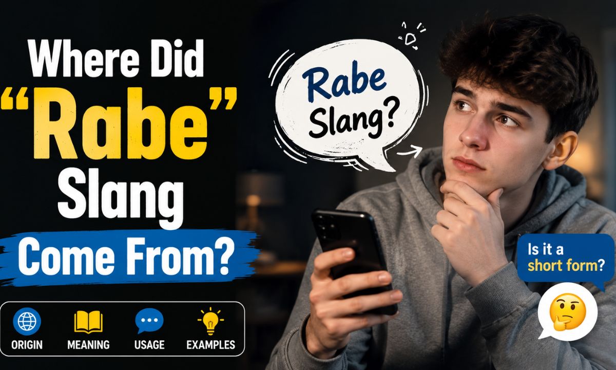 Where Did "Rabe" Slang Come From?