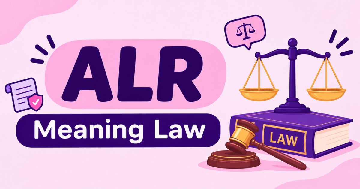 ALR Meaning Law