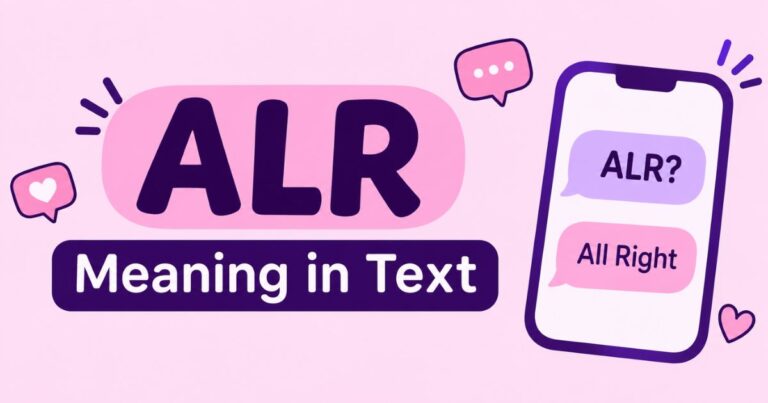 ALR Meaning in Text