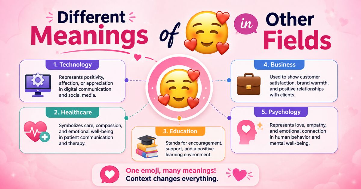 Different Meanings of 🥰 in Other Fields