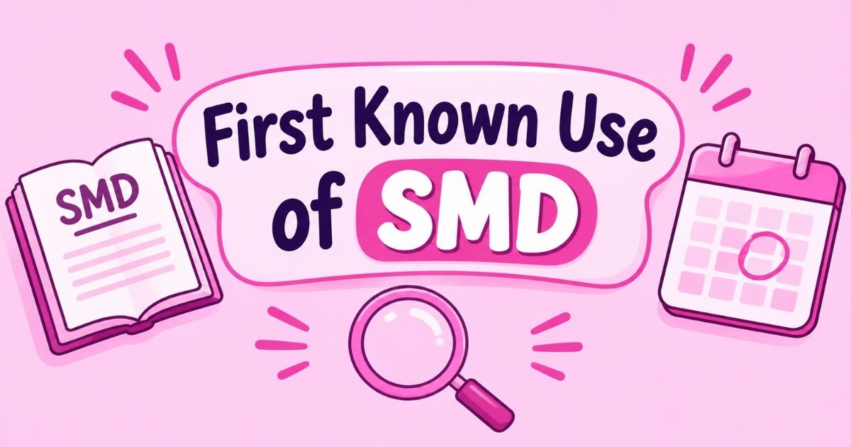 First known use of SMD
