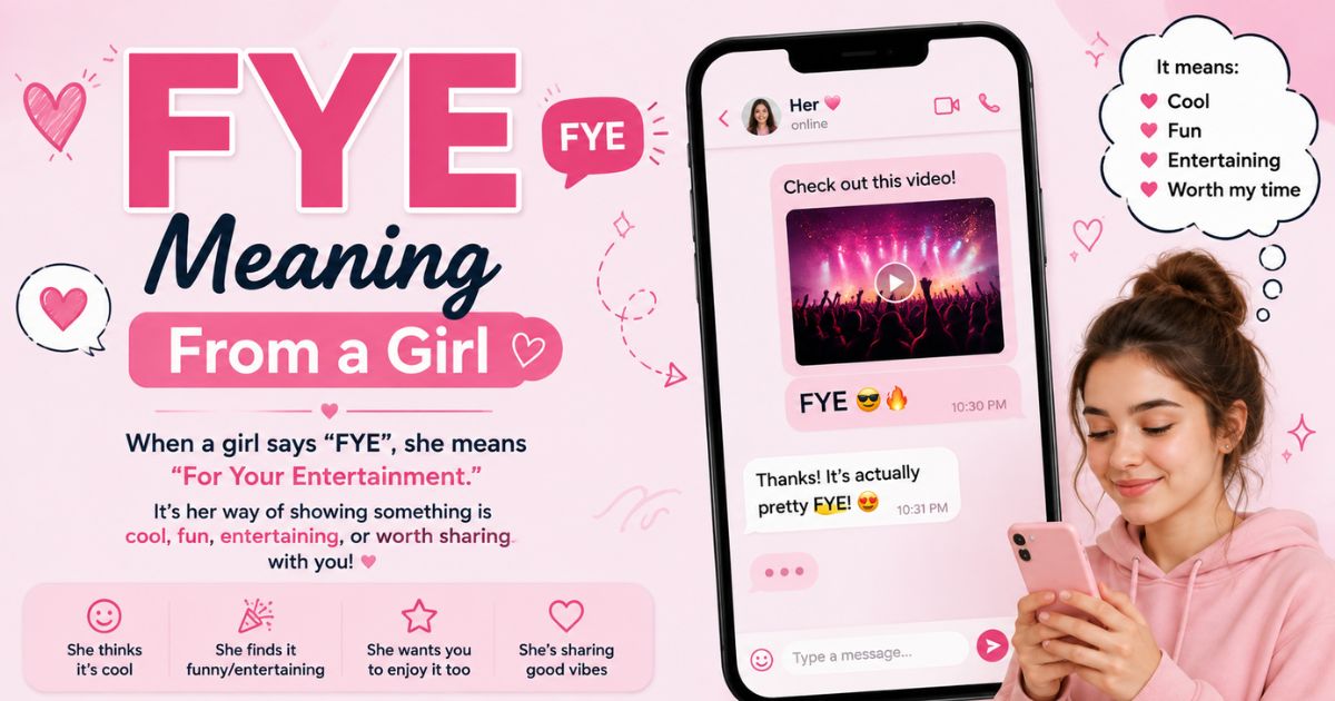 Fye Meaning From a Girl