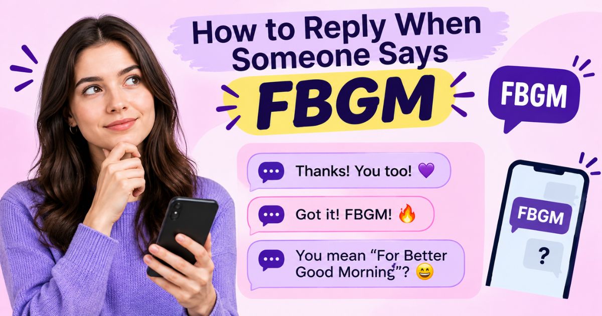 How to Reply When Someone Says FBGM