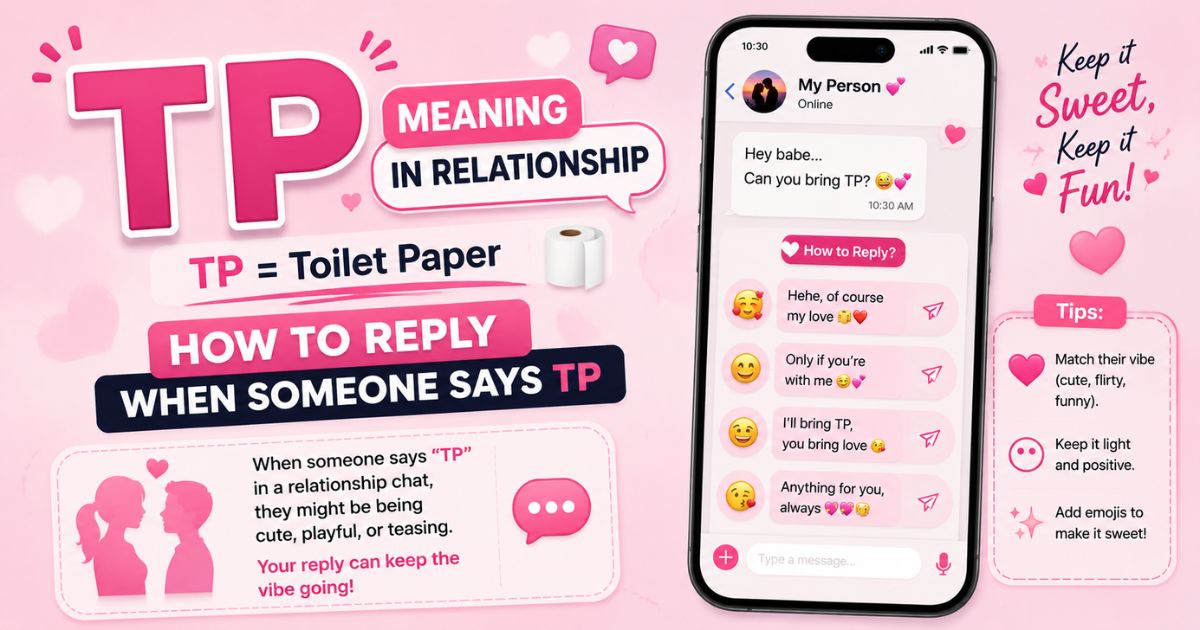 How to Reply When Someone Says TP