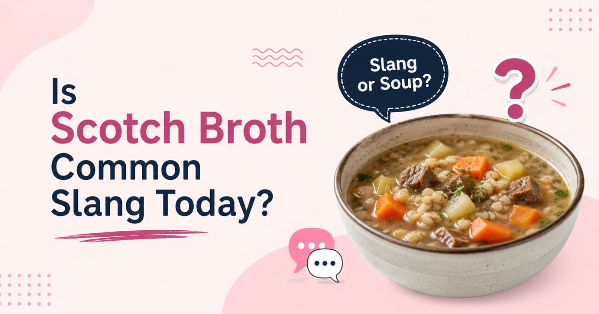 Is Scotch Broth Common Slang Today