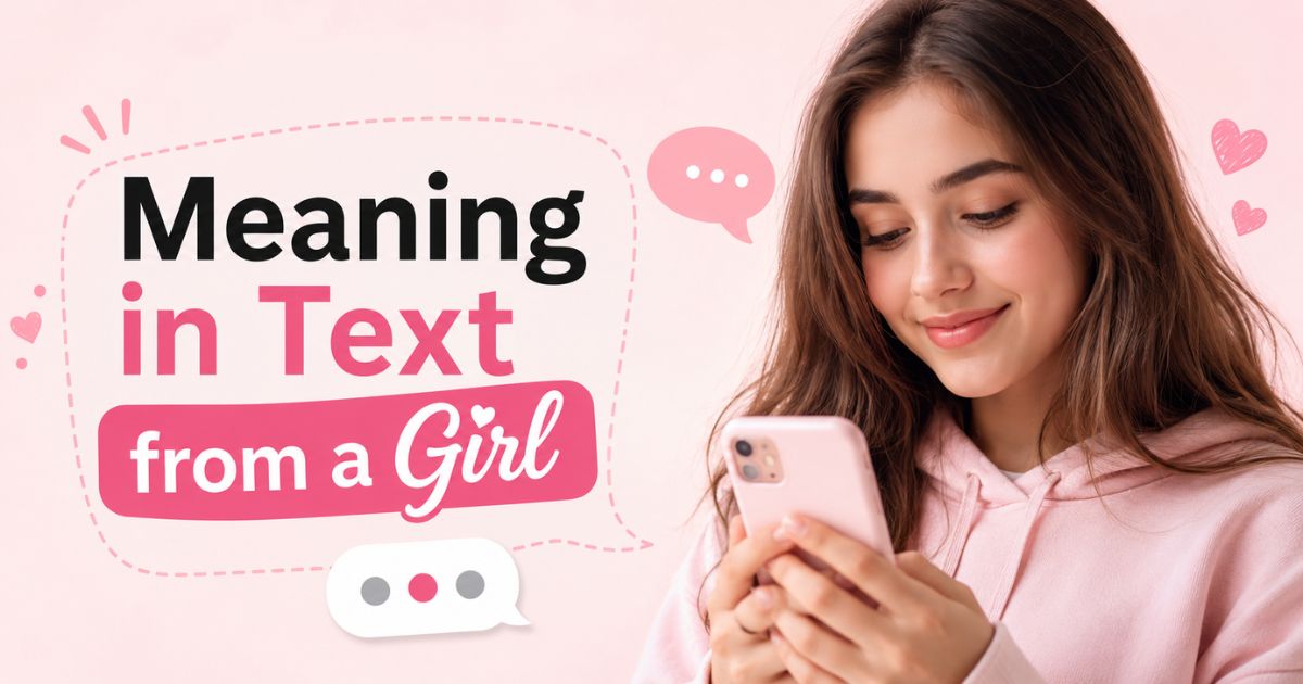 Meaning in Text from a Girl