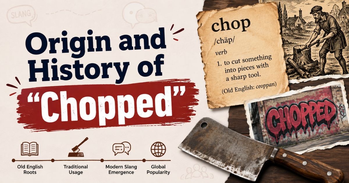 Origin and History of Chopped