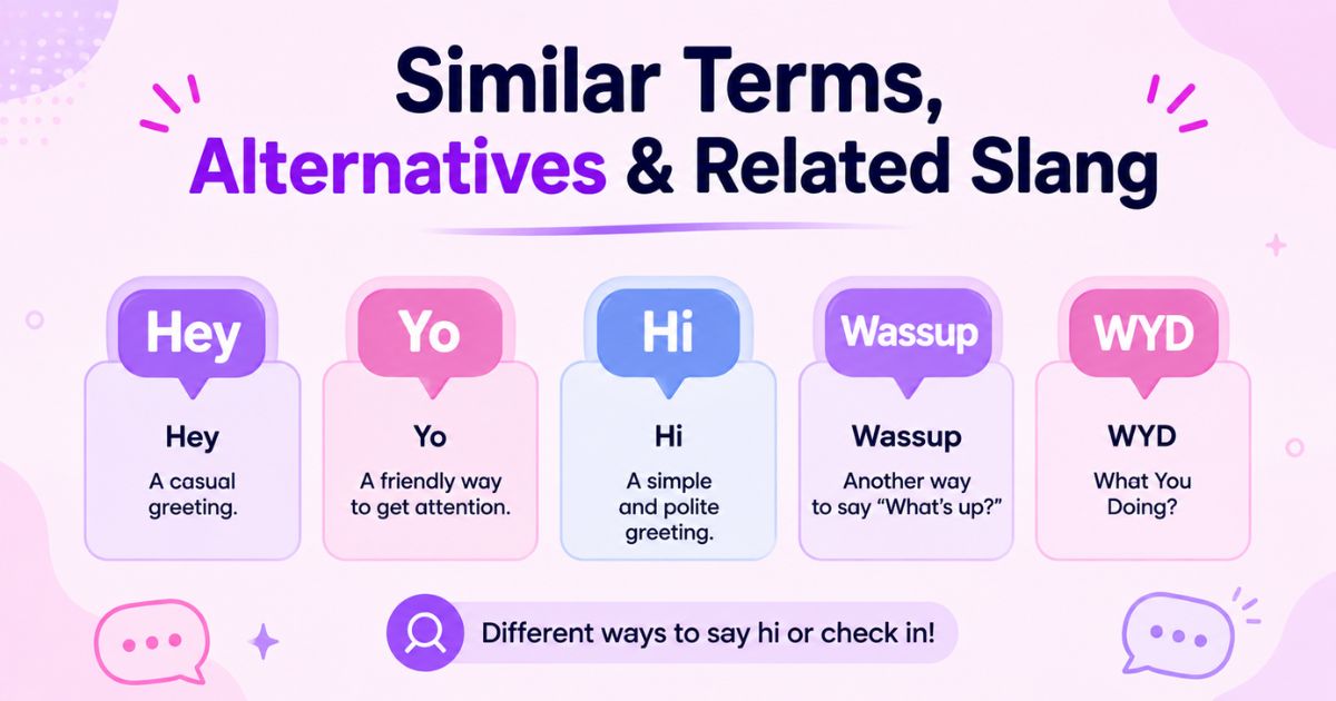 Similar Terms, Alternatives & Related Slang
