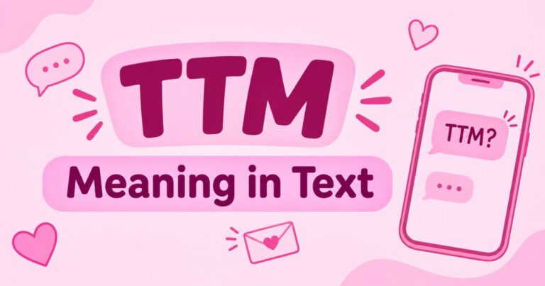 TTM Meaning in Text