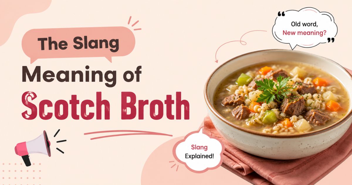 The Slang Meaning of Scotch Broth