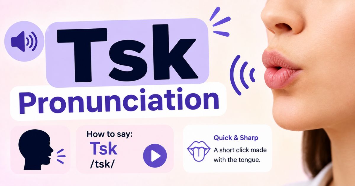 Tsk Pronunciation