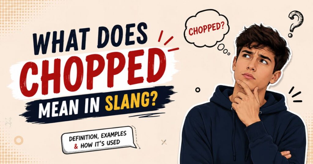 What Does Chopped Mean in Slang