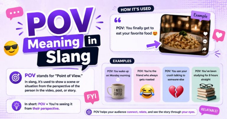 What Does POV Mean in Slang