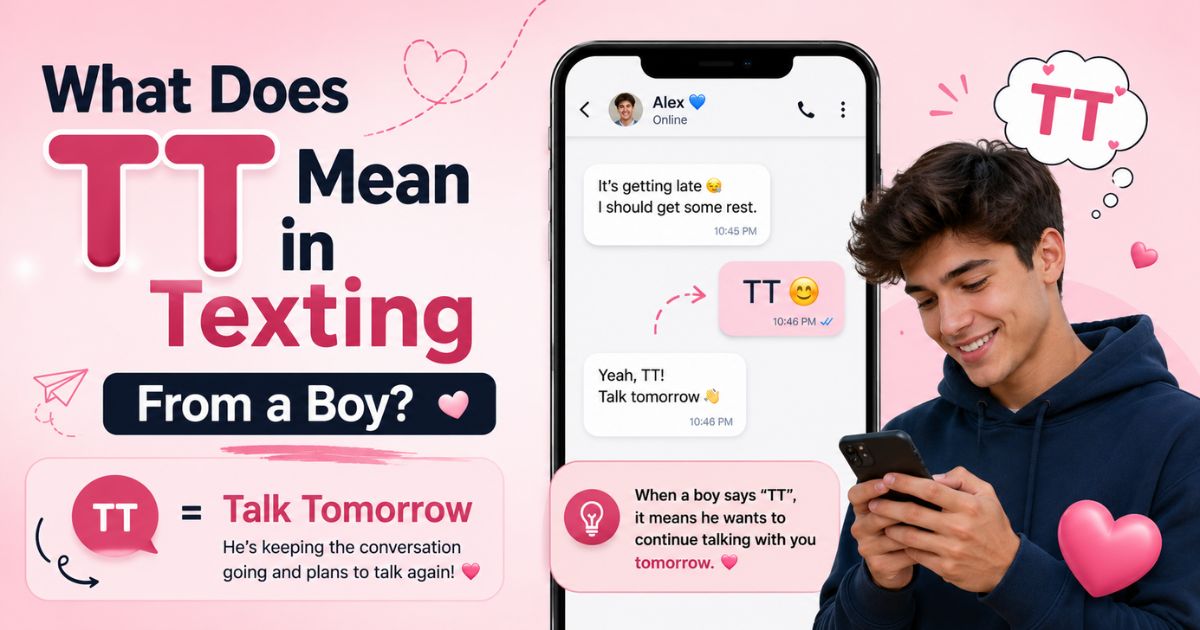 What Does TT Mean in Texting From a Boy