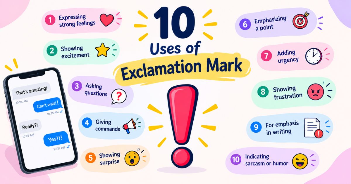 10 Uses of Exclamation Mark