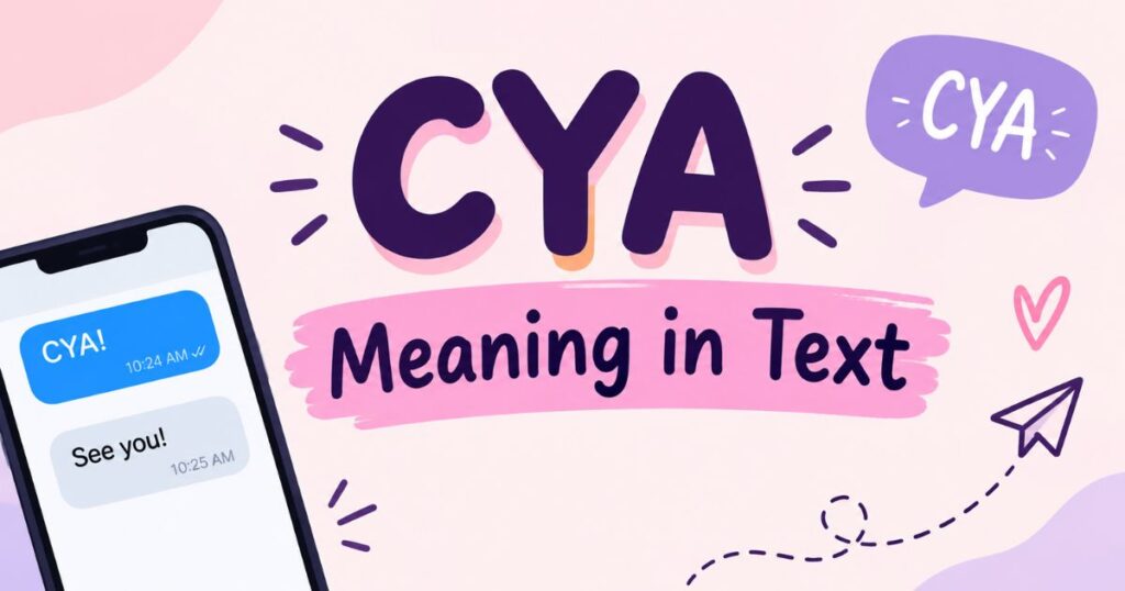 CYA Meaning in Text