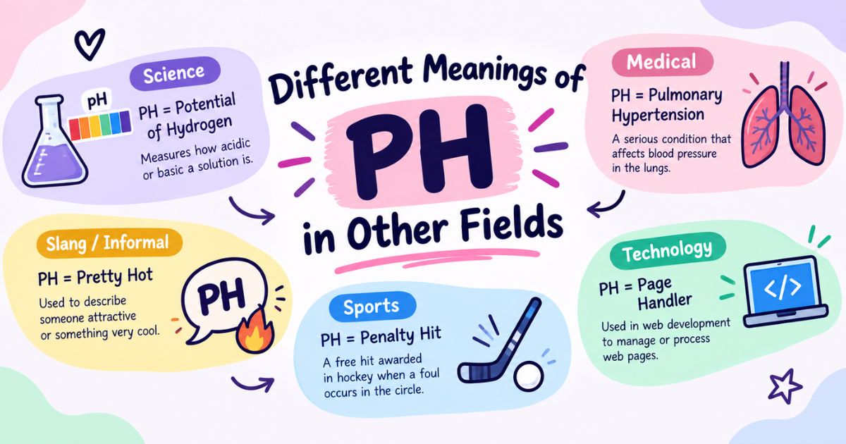 Different Meanings of PH in Other Fields