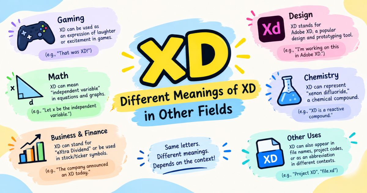 Different Meanings of XD in Other Fields