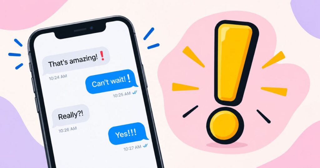 Exclamation Mark in Texts