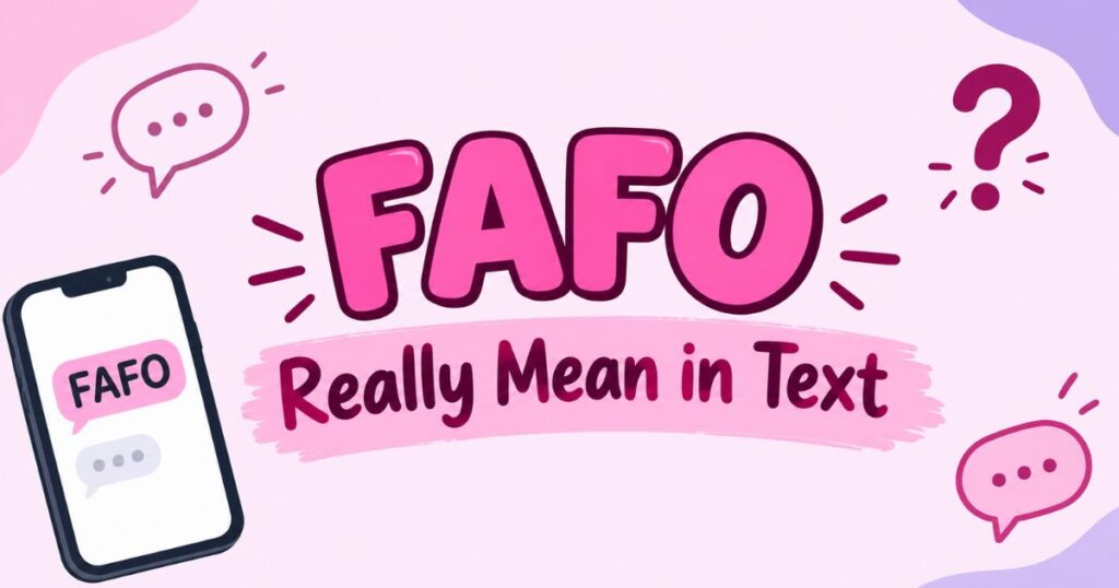 FAFO Really Mean in Text