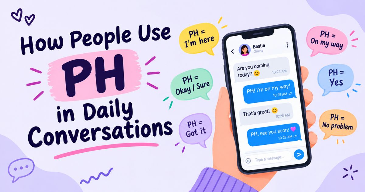 How People Use PH in Daily Conversations
