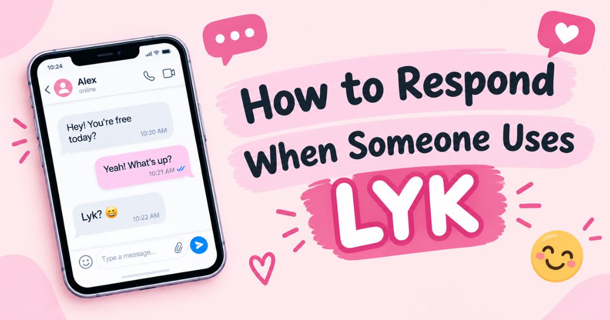How to Respond When Someone Uses LYK