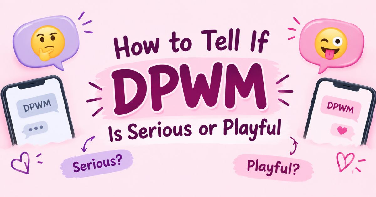 How to Tell If DPWM Is Serious or Playful