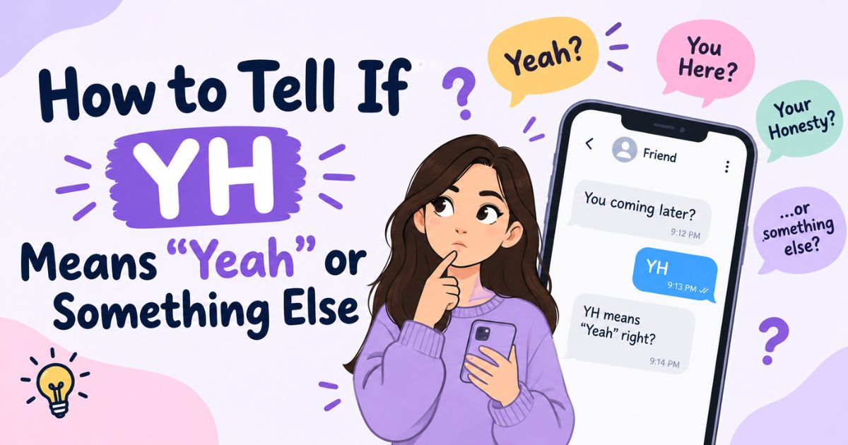How to Tell If YH Means Yeah or Something Else