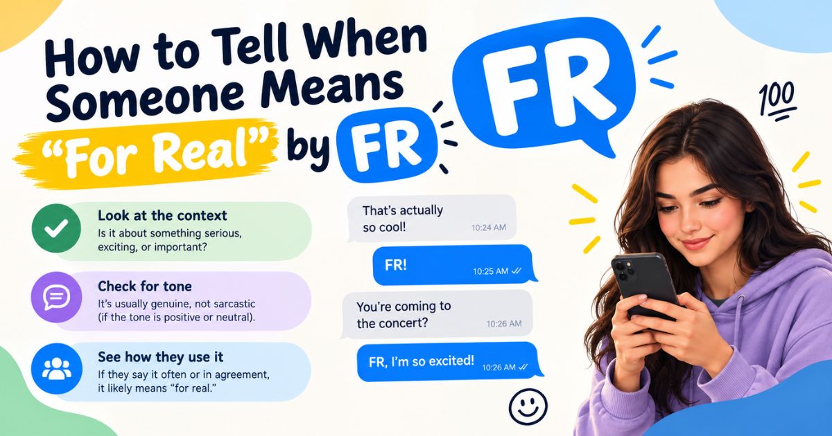 How to Tell When Someone Means For Real by FR