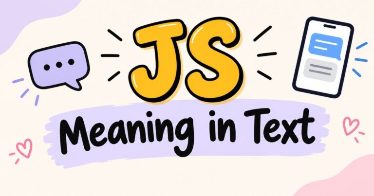 JS Meaning in Text