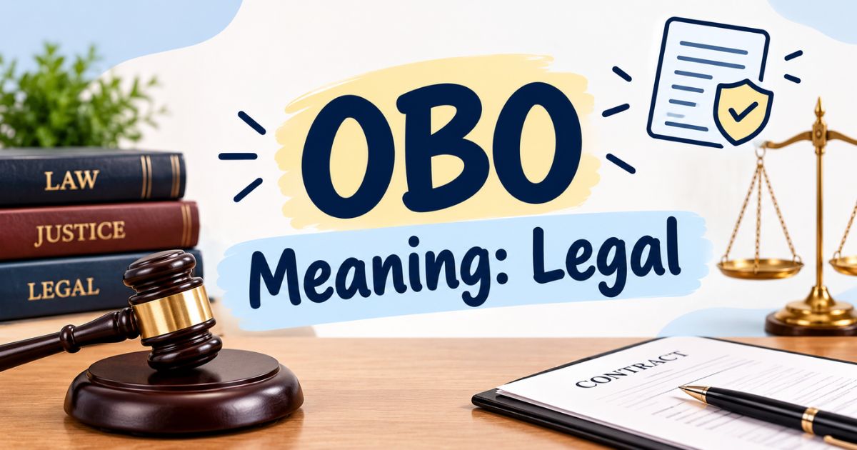 OBO Meaning Legal