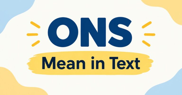 ONS Mean in Text