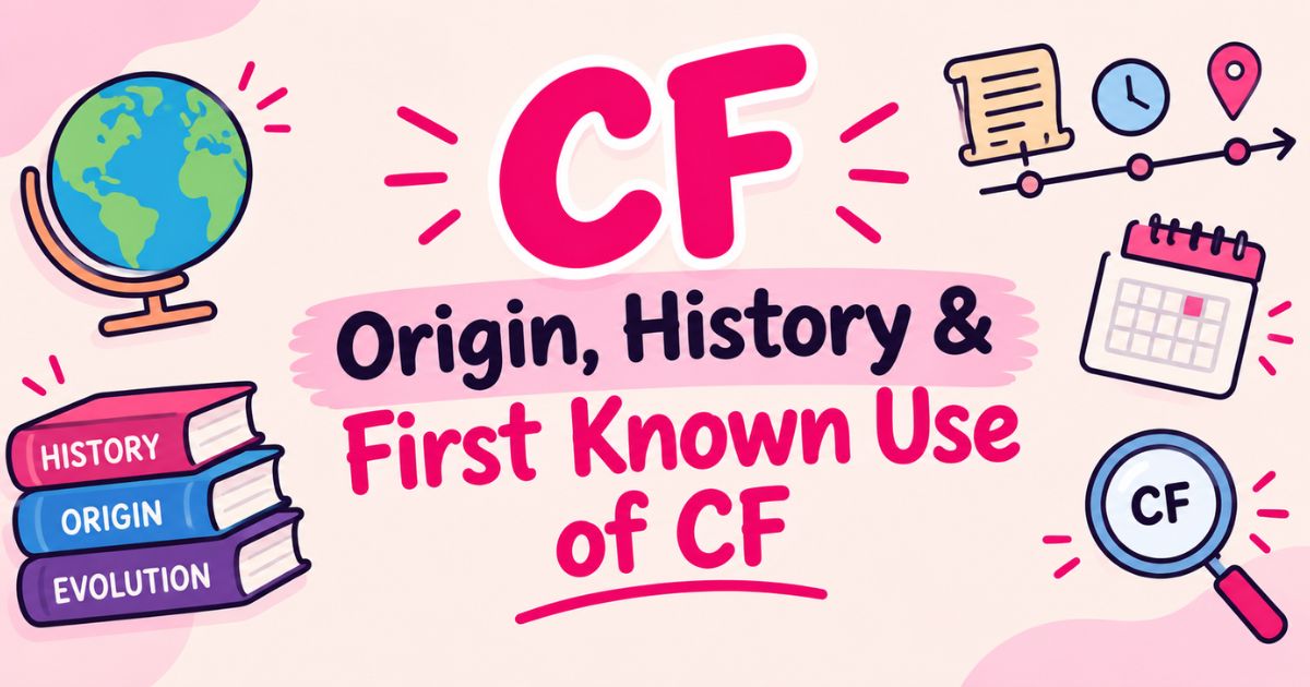 Origin, History & First Known Use of CF