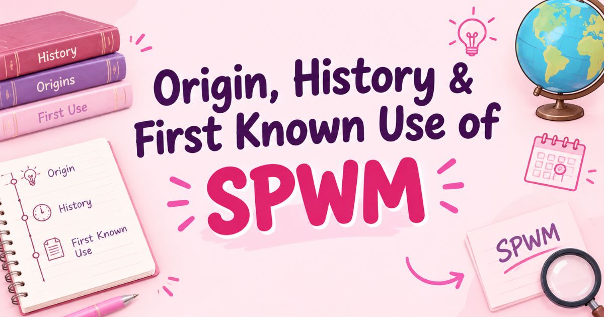 Origin, History & First Known Use of SPWM