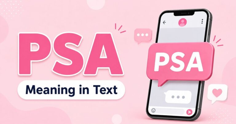 PSA Meaning in Text