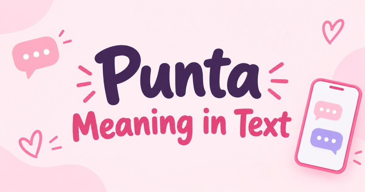 Punta Meaning in Text