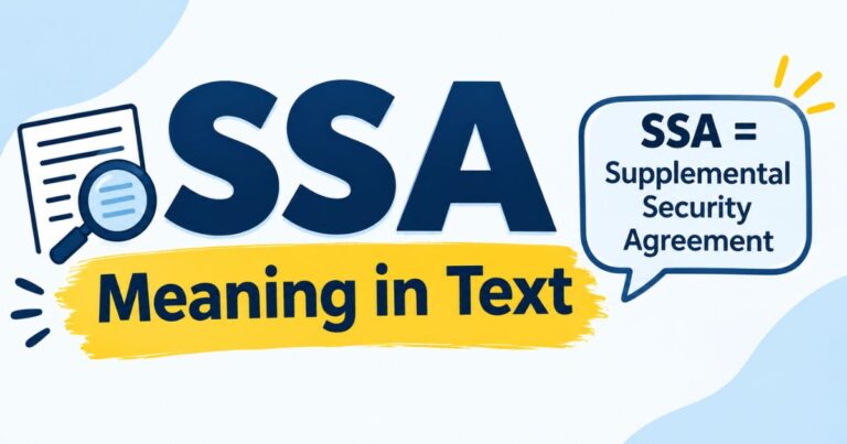 SSA Meaning in Text