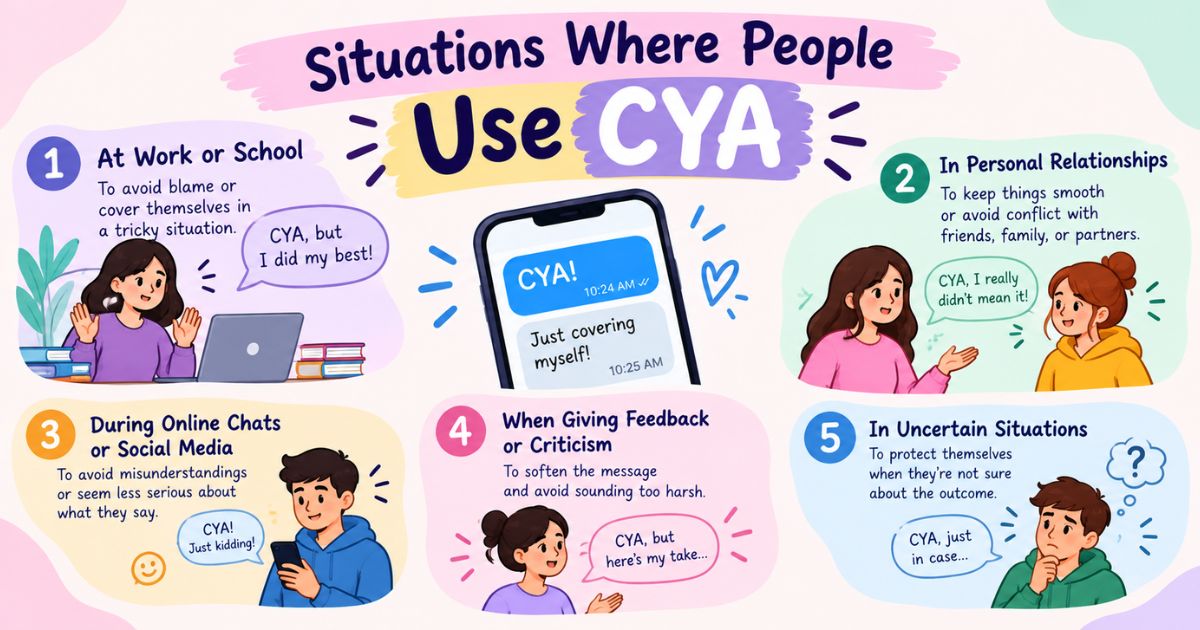 Situations Where People Use CYA
