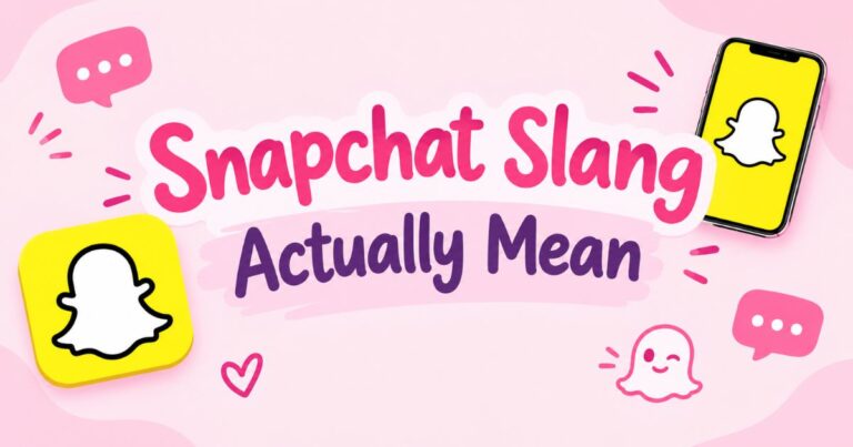 Snapchat Slang Actually Mean