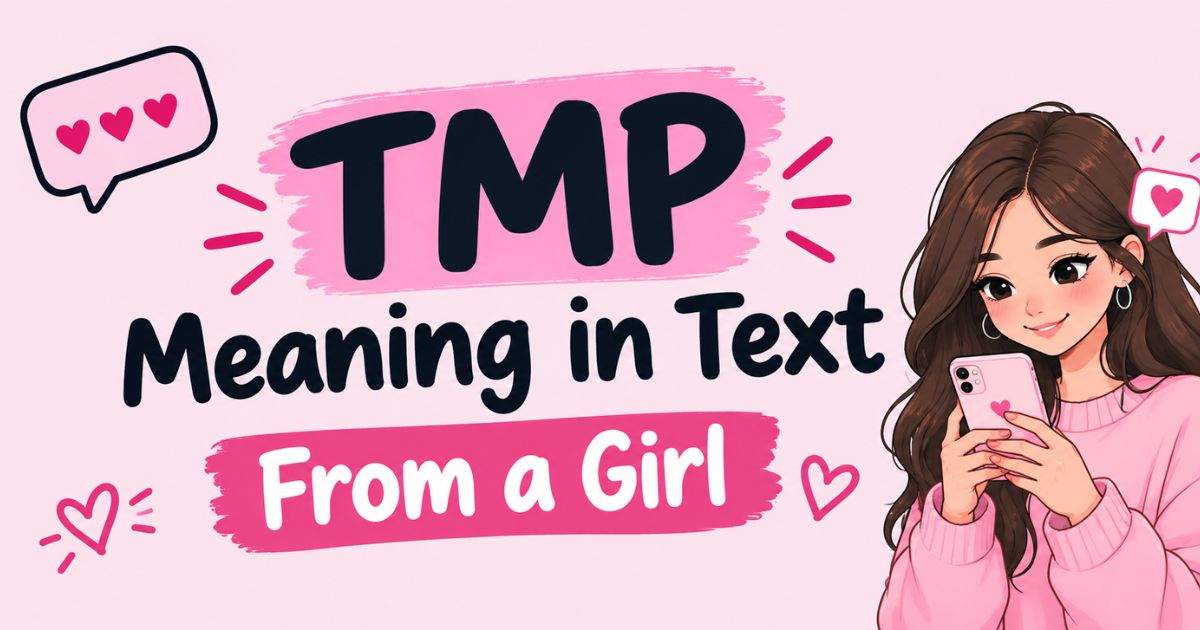 TMP Meaning in Text From a Girl