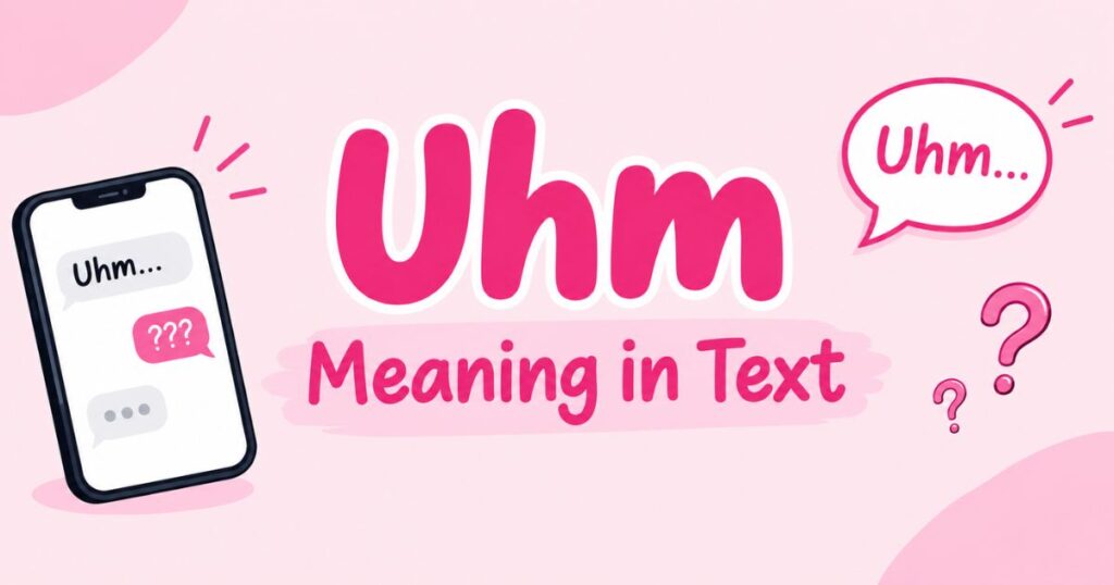 Uhm Meaning in Text
