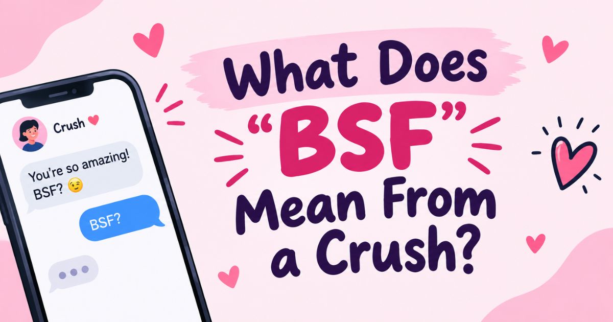 What Does BSF Mean From a Crush
