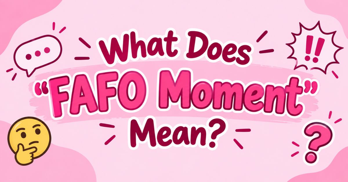 What Does FAFO Moment Mean