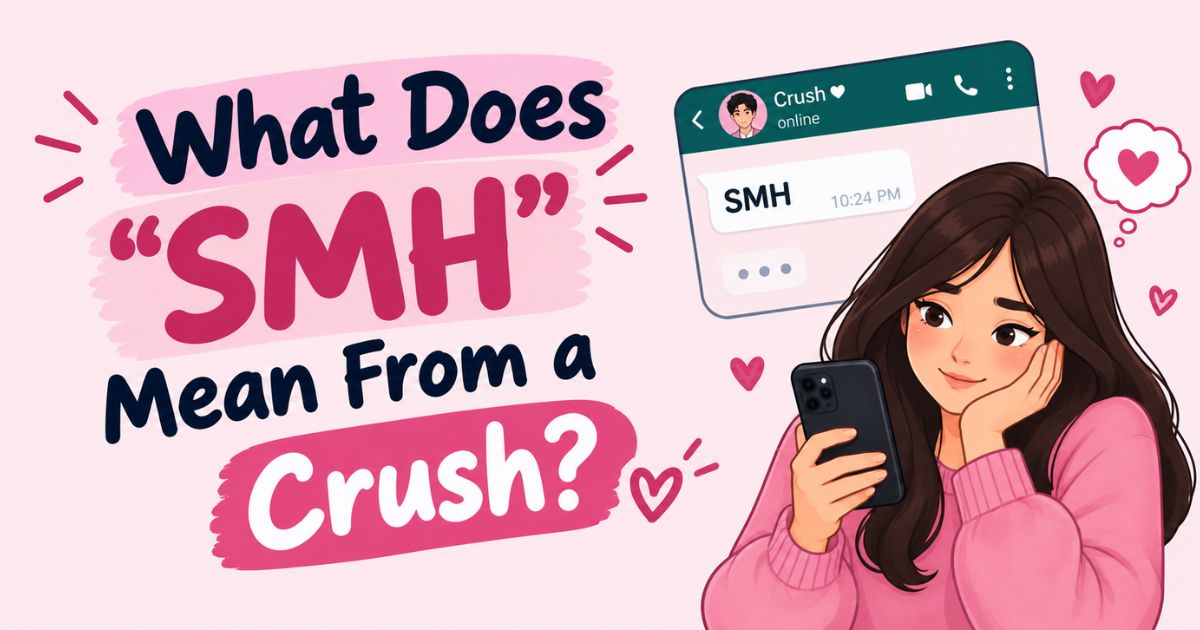 What Does SMH Mean From a Crush