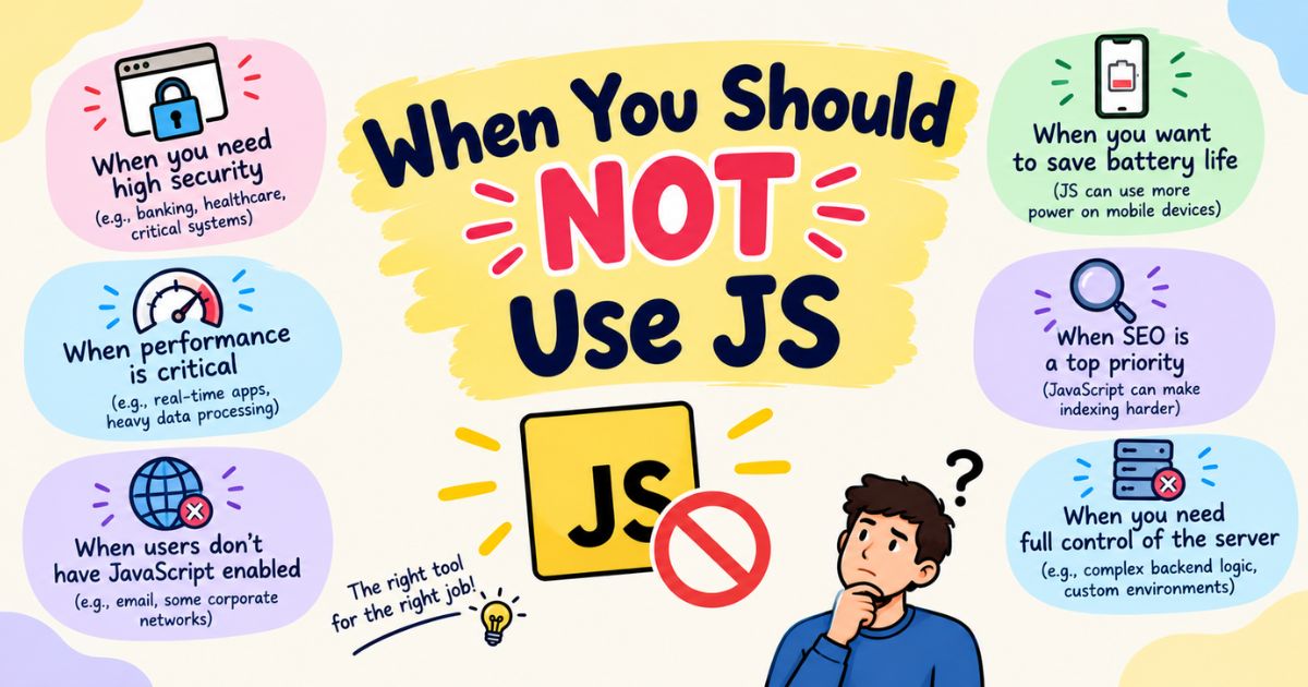 When You Should NOT Use JS